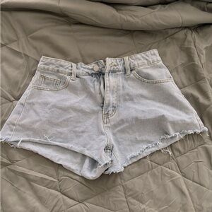 Denim mini‎ shorts